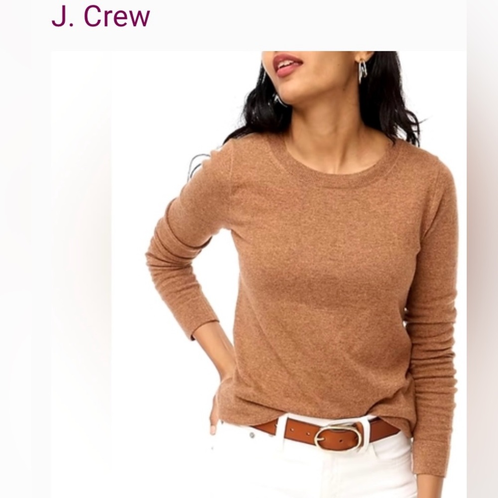 JCrew Teddy Sweater size Medium brown/tan,camel